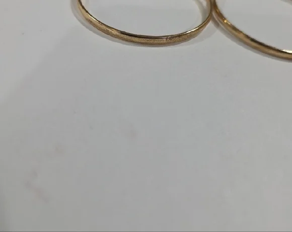 Gold Hoop Earrings 2-inch – Elegant Large Classic Statement Women’s Jewelry - Picture 5 of 9